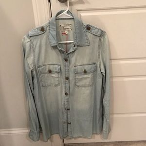 New with Tags Current Elliott denim shirt